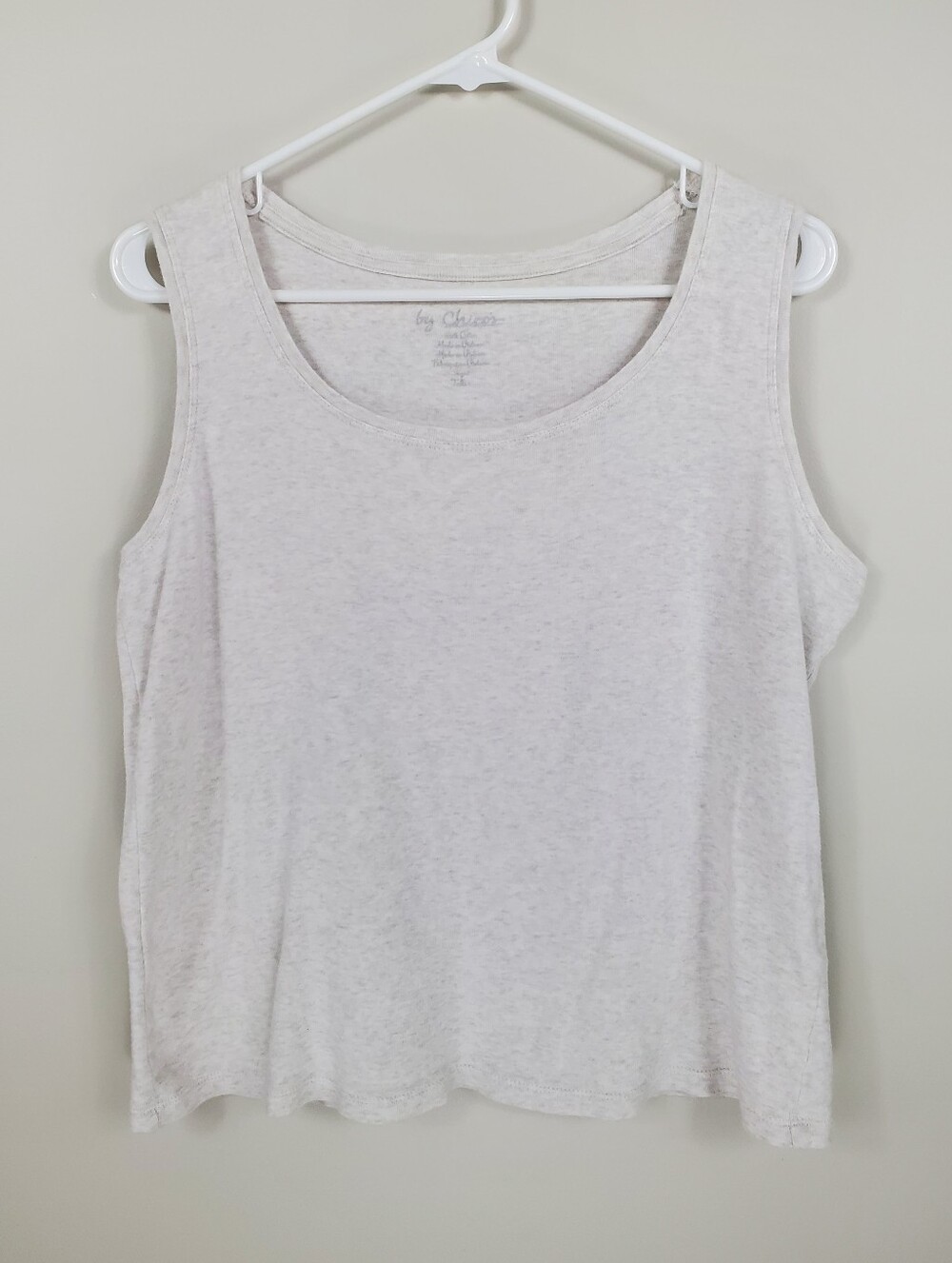 Chico's Size M Cream Sleeveless Tank Top